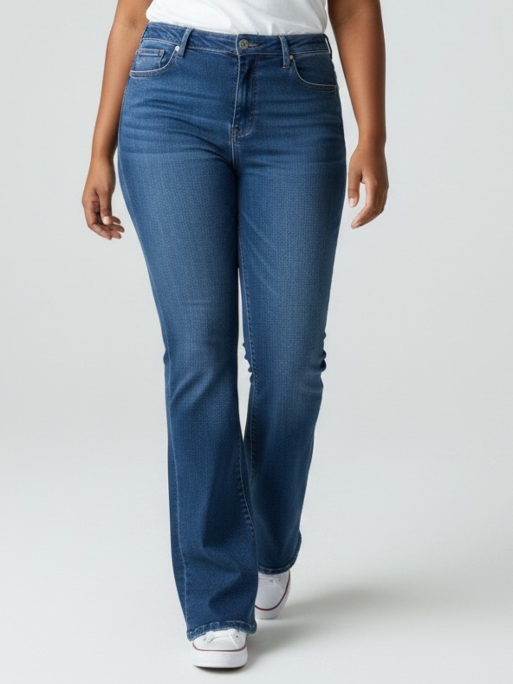 Gloria Vanderbilt All Around Slimming Effect Dark Blue Flare Bootcut Jeans
